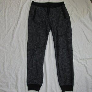 Belstaff Moto Heather Gray Black Cotton Blend Jogger Sweatpant Pants Mens Small
